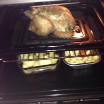 Food in the oven